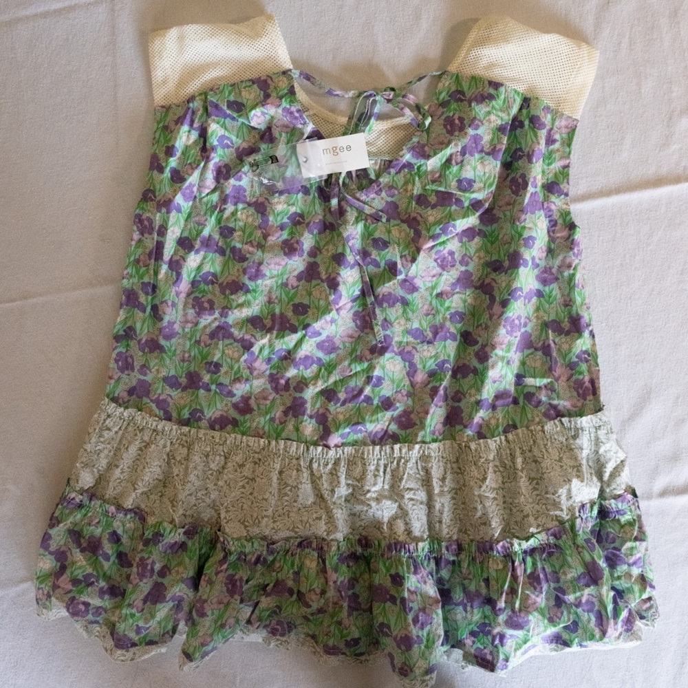Umgee Floral Midi Dress - Green and Purple